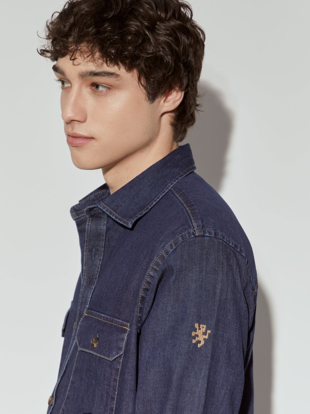 Denim overshirt