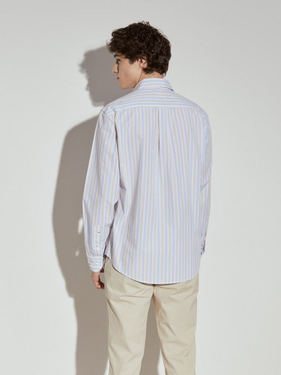 Camisa regular fit s riscas