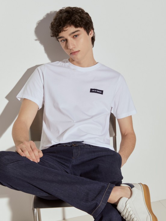 Camiseta bsica de algodn