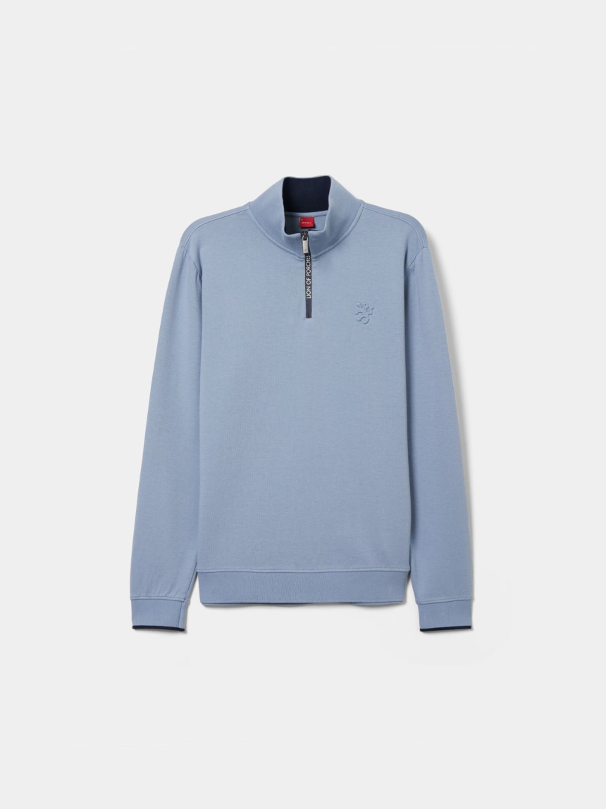 Sweater gola meio fecho