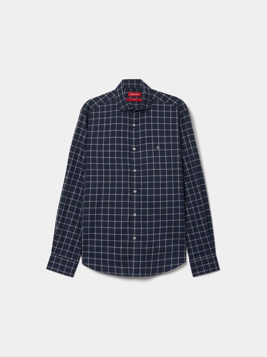Camisa xadrez slim fit