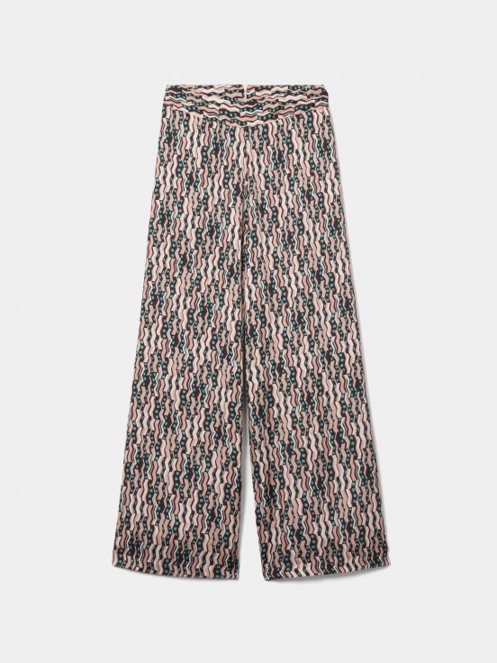 Printed palazzo pants