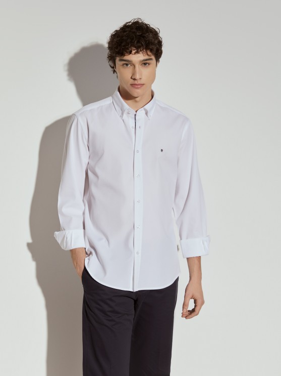 Slim fit cotton shirt
