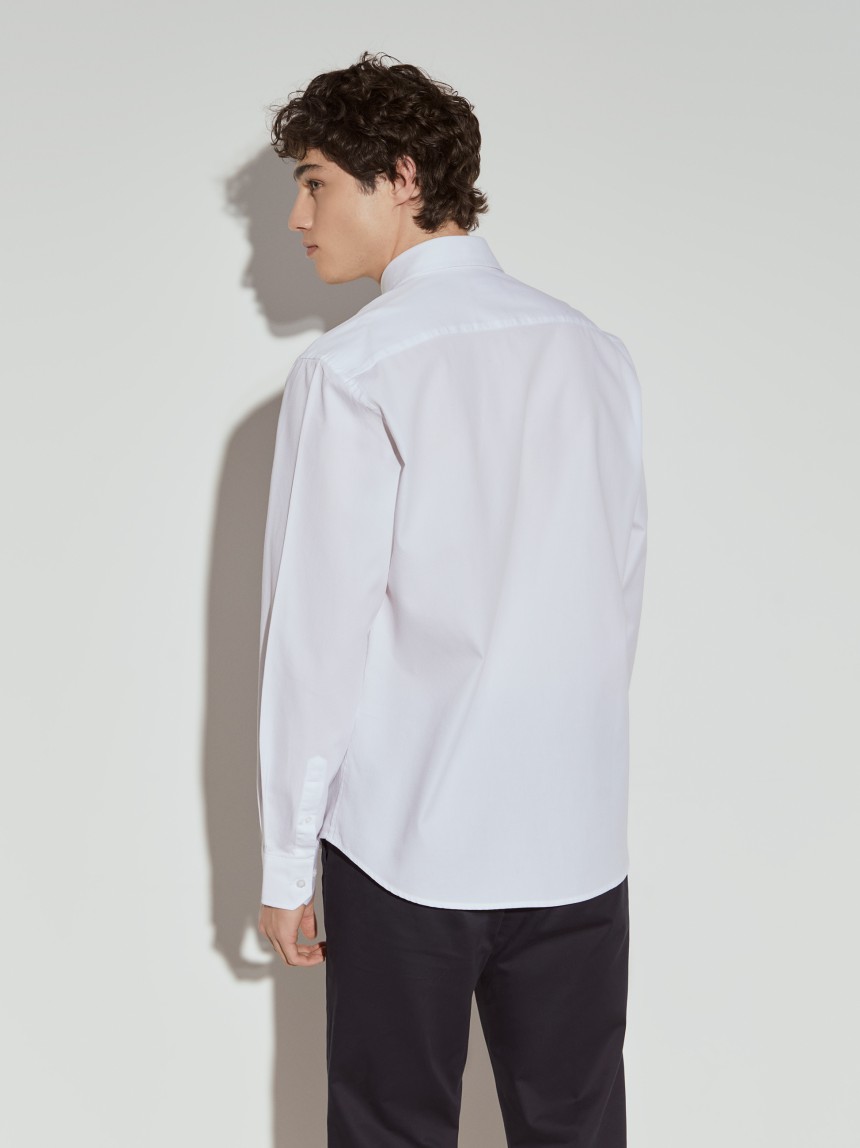 Camisa slim fit de algod�o