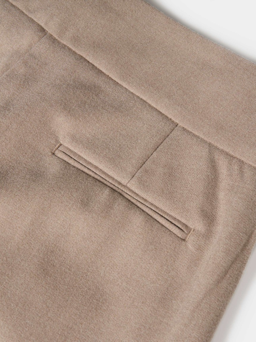 Creased trousers