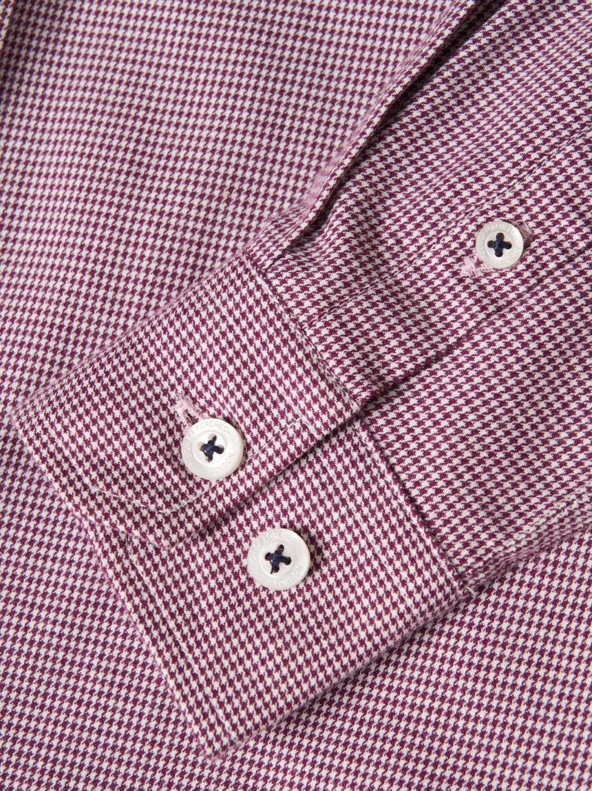 Camisa de algod�o micropadr�o