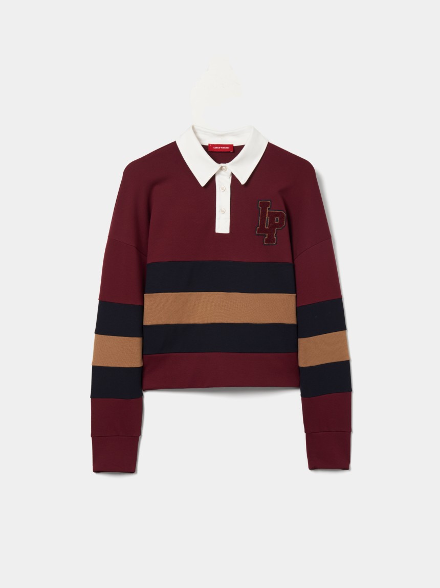 Camisa polo de manga larga