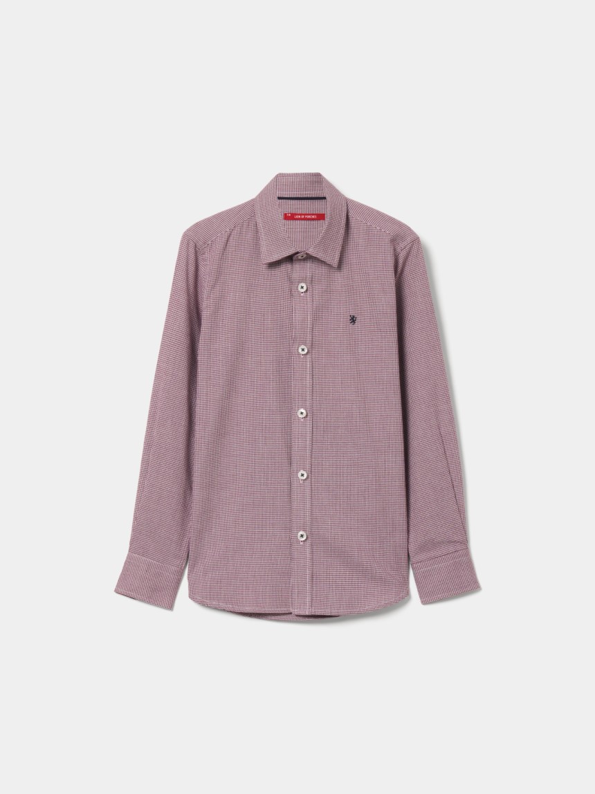 Camisa de algod�o micropadr�o