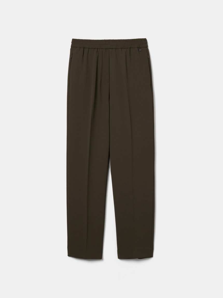 Flowy trousers with elastic waistband