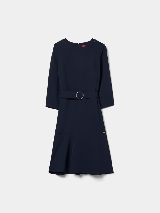 Short dress with belt