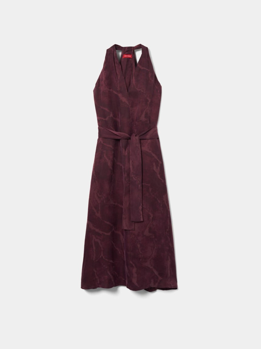 Vestido de lyocell estampado