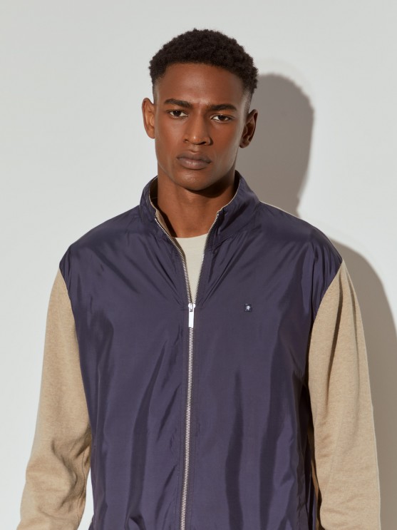 Two-tone combined coat