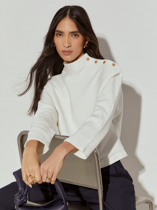 Ribbed knit sweater