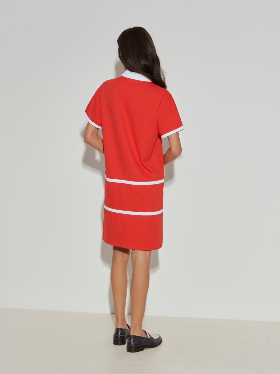 Short sleeve polo dress