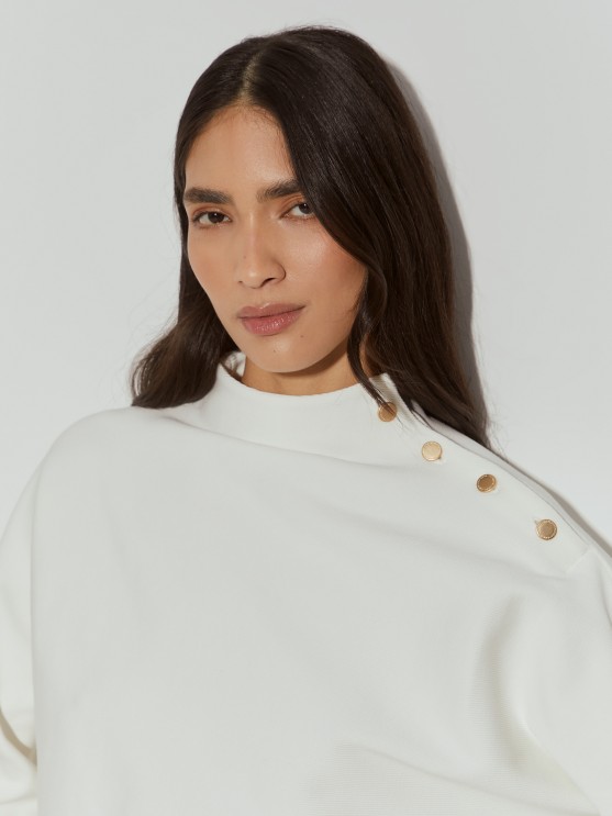 Ribbed knit sweater