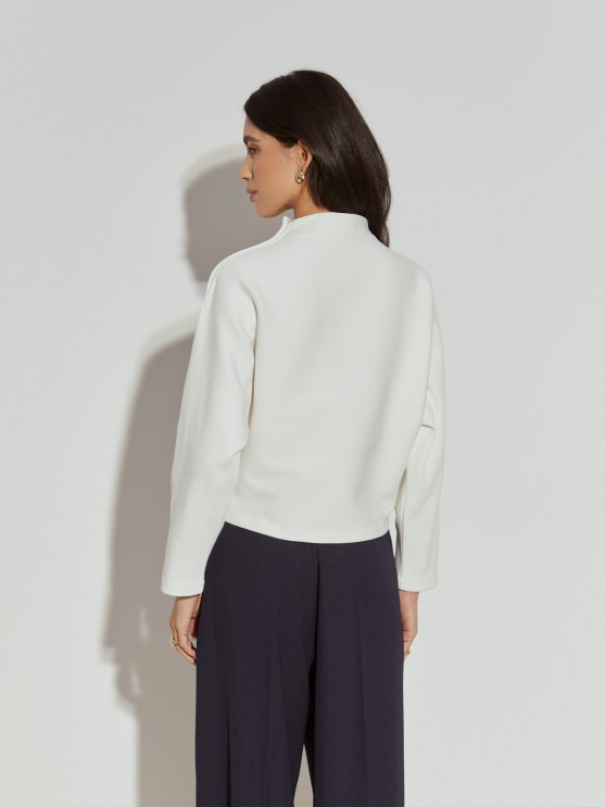 Ribbed knit sweater