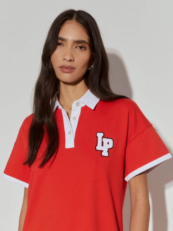 Short sleeve polo dress