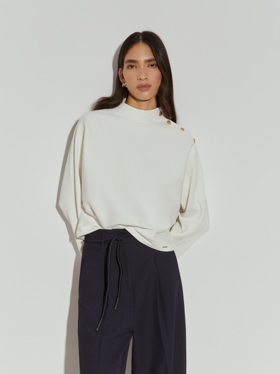 Ribbed knit sweater