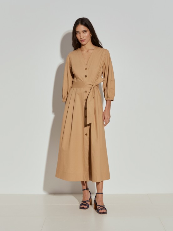 Vestido camisero midi