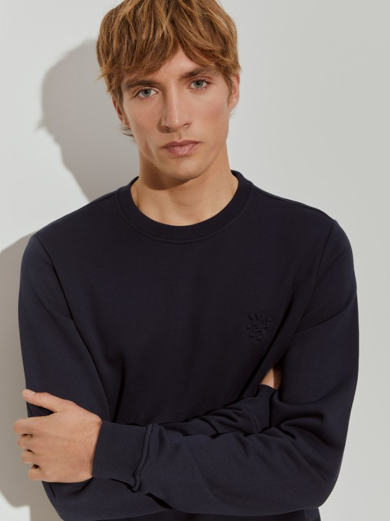 Sudadera cuello redondo