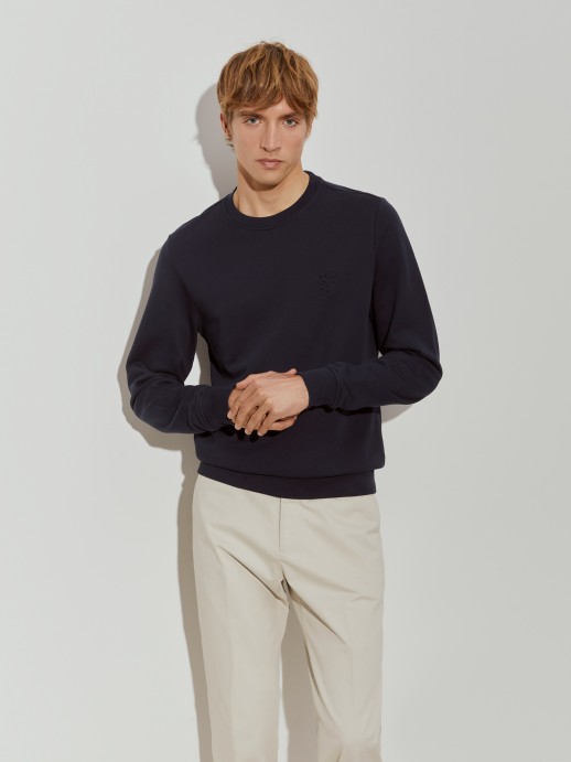 Sudadera cuello redondo