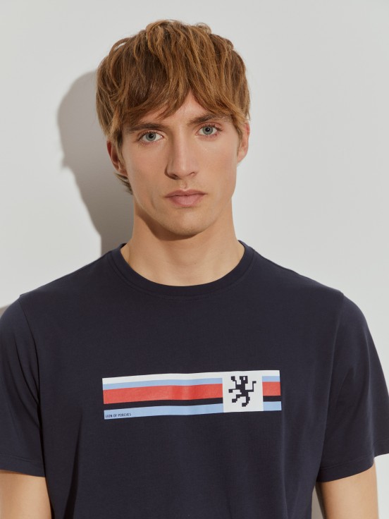 Camiseta de algodn estampada