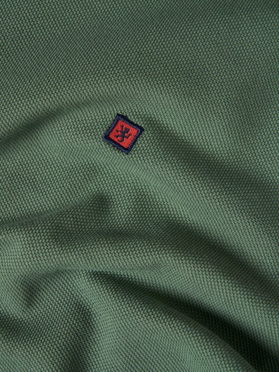 Regular fit piqu polo shirt