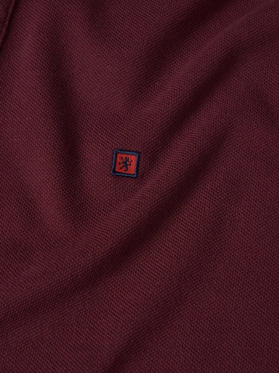Regular fit piqu polo shirt