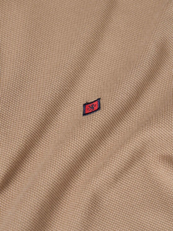 Regular fit piqu polo shirt
