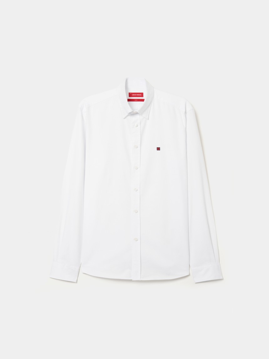 Camisa oxford slim fit