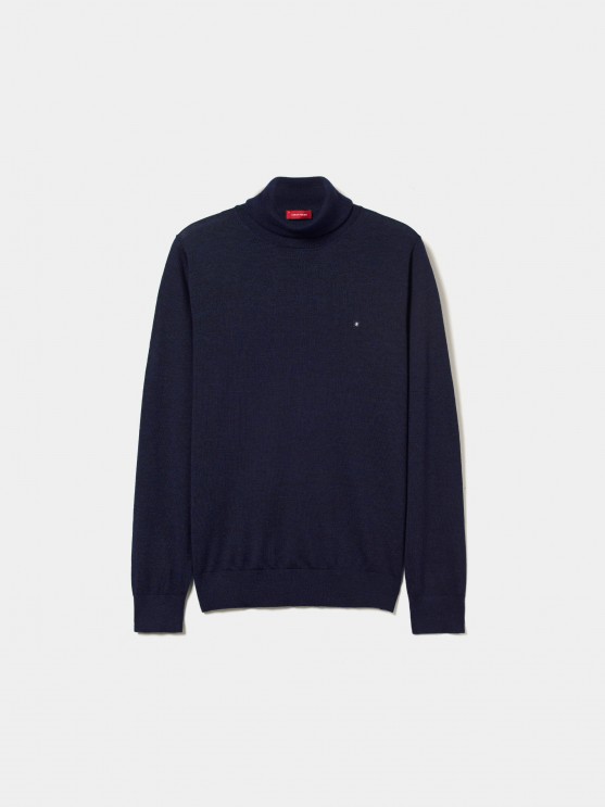 Wool turtleneck sweater