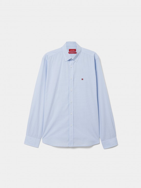 Camisa regular fit de algodo