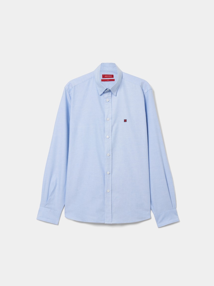 Camisa oxford slim fit