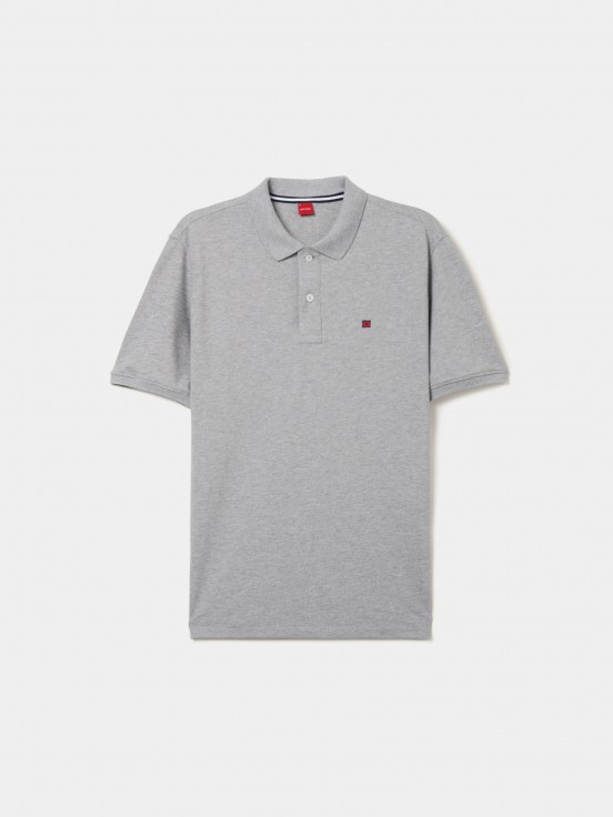 Regular fit piqu polo shirt