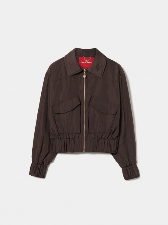 Bomber jacket with pockets