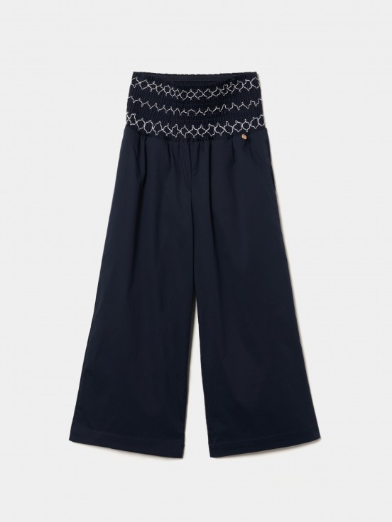 Pantaln ancho cintura elstica