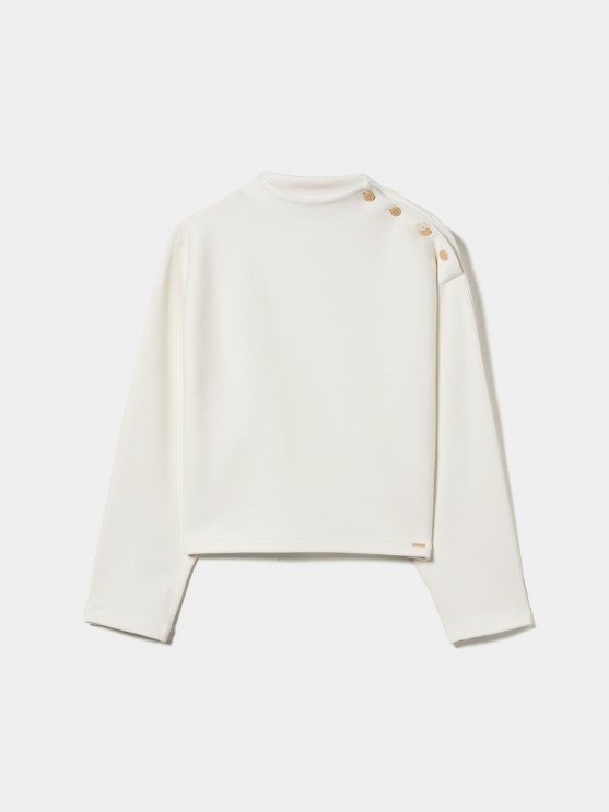 Ribbed knit sweater