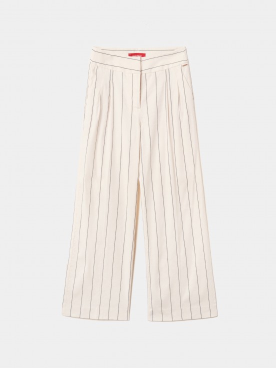 Calas wide leg s riscas