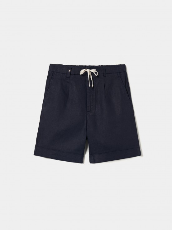 Linen Bermuda shorts
