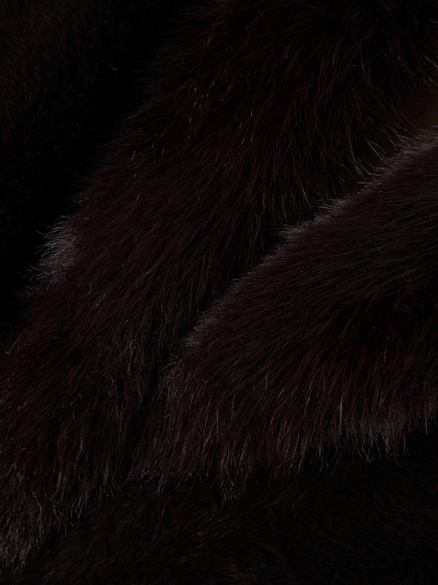 Long fur coat