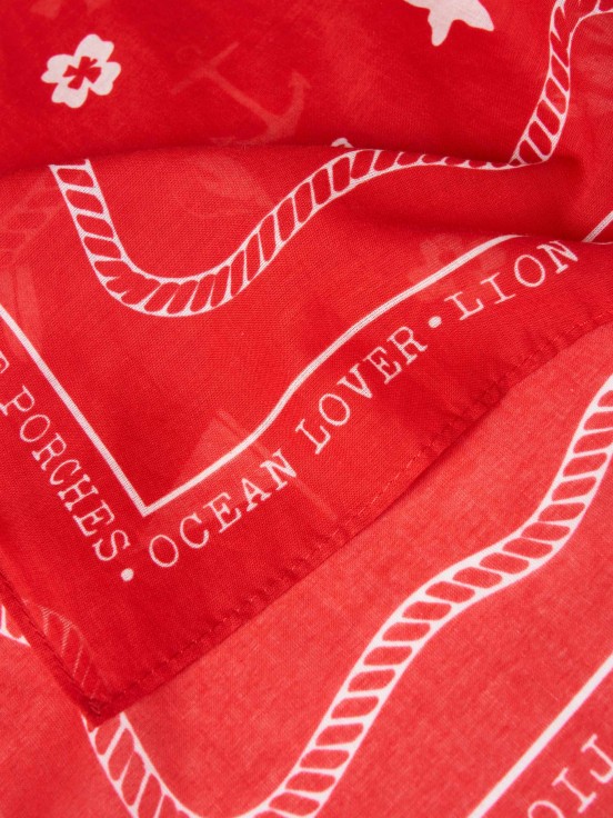 Bufanda de algodn estampada