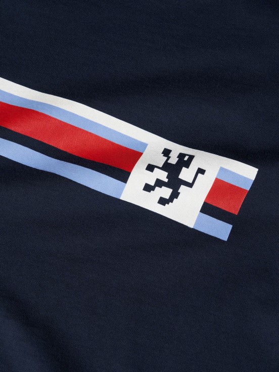 Camiseta de algodn estampada