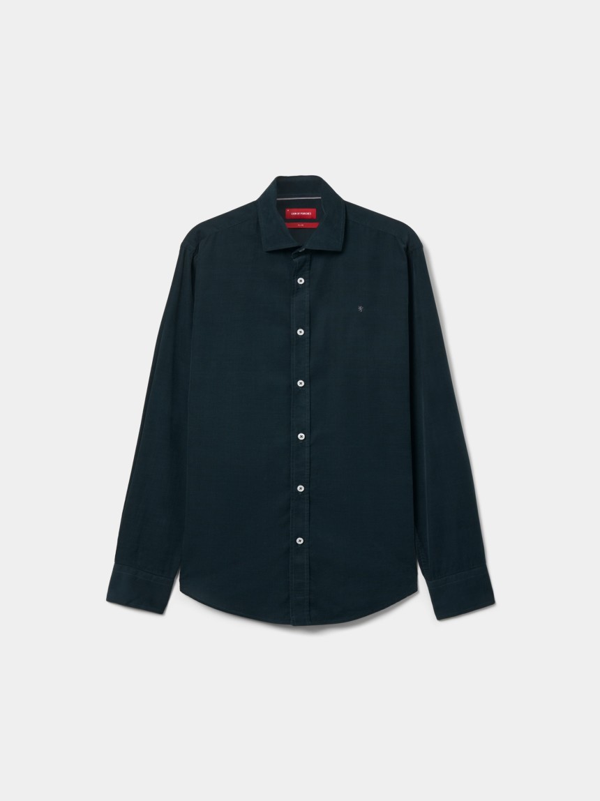Camisa bombazine slim fit