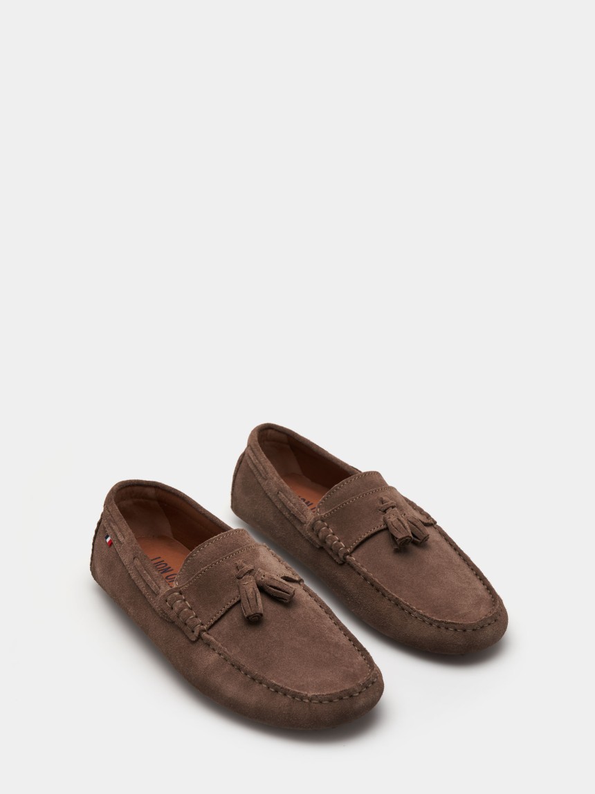 Loafers unissexo em camur�a