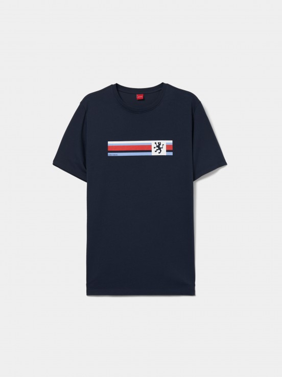 Camiseta de algodn estampada