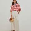 Wide leg pants with pleats