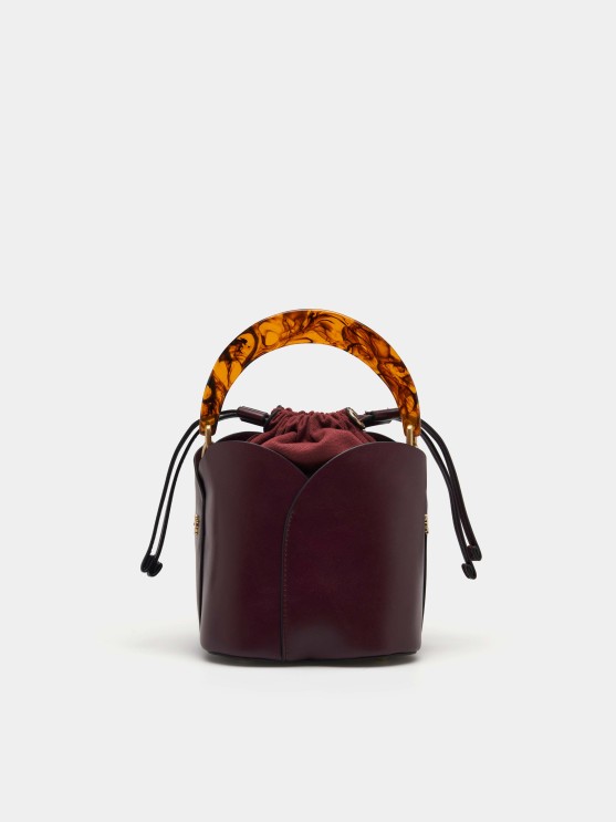 Mini bucket bag with resin handle LP006620_390 LION OF PORCHES - Main Image