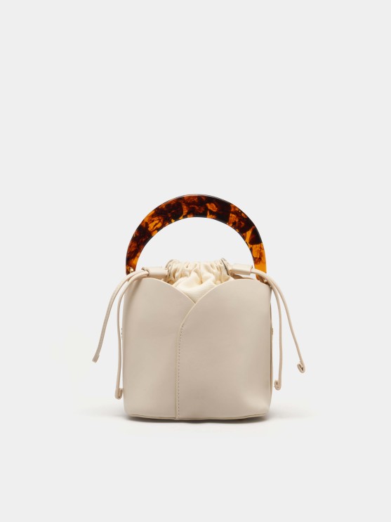 Mini bucket bag with resin handle LP006620_002 LION OF PORCHES