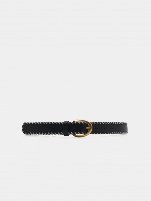 Leather belt
