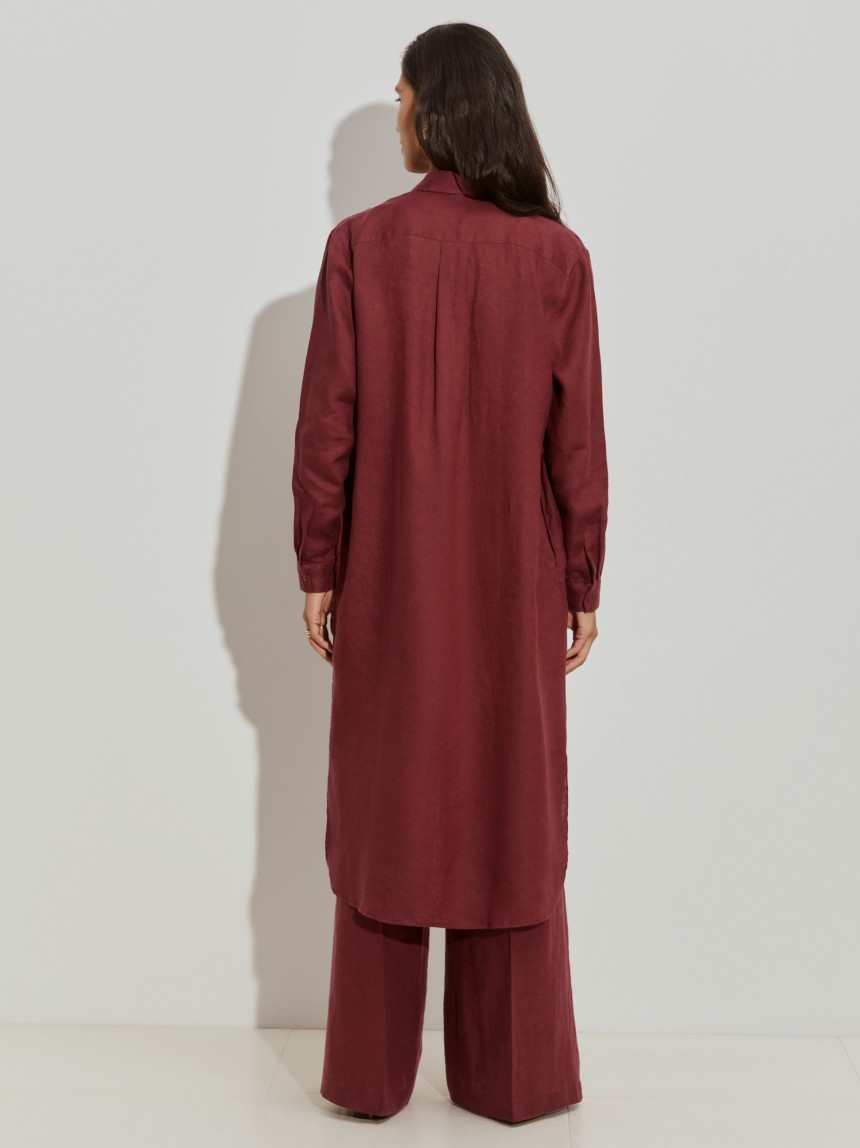 Long linen shirt